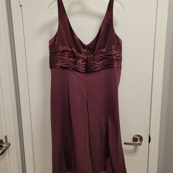 Burgundy Jones New York occasion empire waist dress size 16, worn once - Picture 3 of 7
